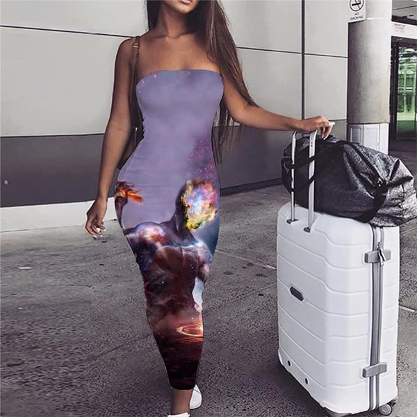 galaxy print bodycon dress Amazon.com: Aesthetic Galaxy Snail Women's One Shoulder Maxi Dress Long Sleeve Bodycon Split Cocktail Party Long Dresses XS : Clothing, Shoes & Jewelry