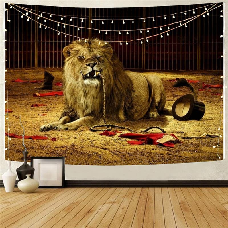 Lion Tapestry Animal Rug Wall Anime Wall Tapestry Hip Hop Tapestries Rock Tenture Mandala
