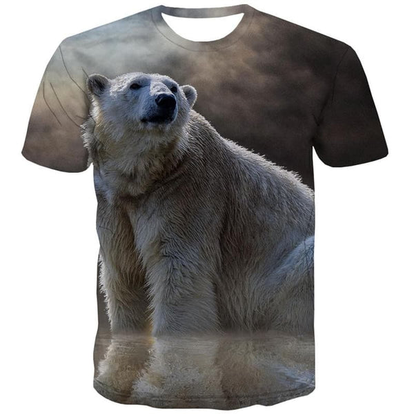 
Bear T shirt Men Animal T-shirts 3d Moon Shirt Print Cloud Anime Clothes
                