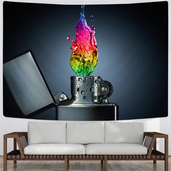 
Flame Tapestry Lighter Home Tapestrys Colorful Tenture Mandala Wall Hanging
                