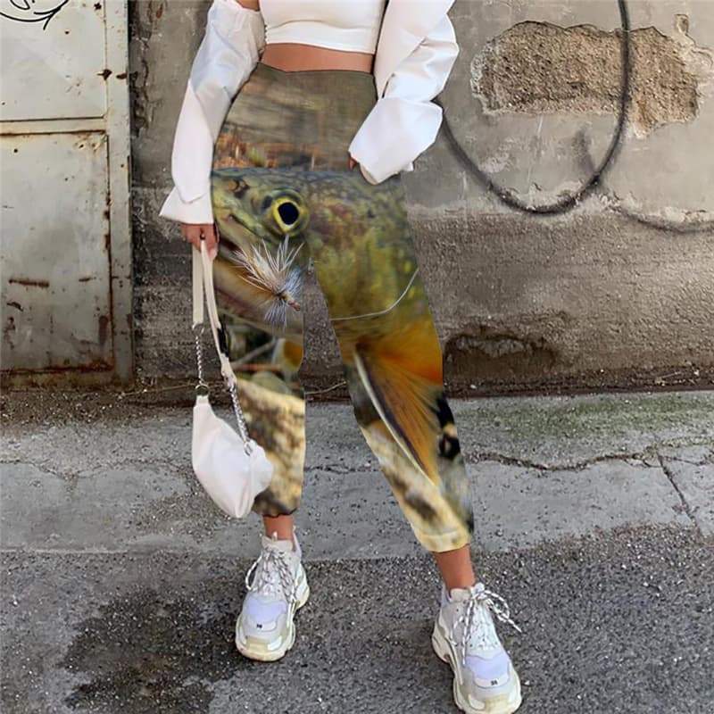 Animal Trousers Women Fishing Jogger Pants Novel 3d Printed Women Sweatpants - KYKU