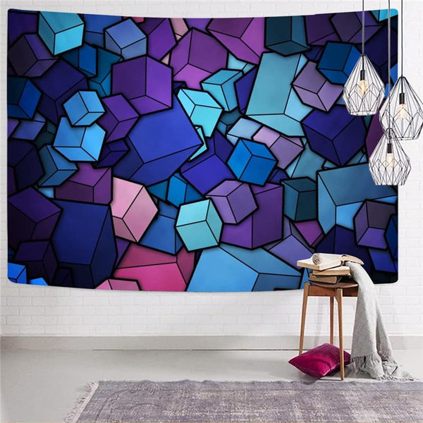 
Geometric Tapiz Psychedelic Tenture Mandala Vortex Rug Wall Square Wall Tapestry
                