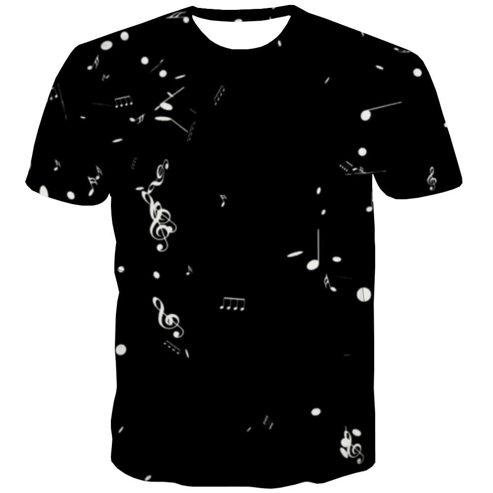 Music T shirts Men Instrument Tshirt Printed Retro T shirts Funny Electronic Tshirt Anime