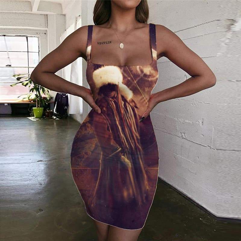 Indios Dress Women Galaxy Ladies Dresses Space Bodycon Dress Womens Clothing - KYKU