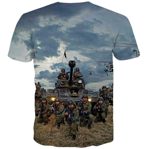 
Tank T-shirt Men War Tshirt Printed Military Tshirts Novelty Helicopter T-shirts 3d - KYKU
                