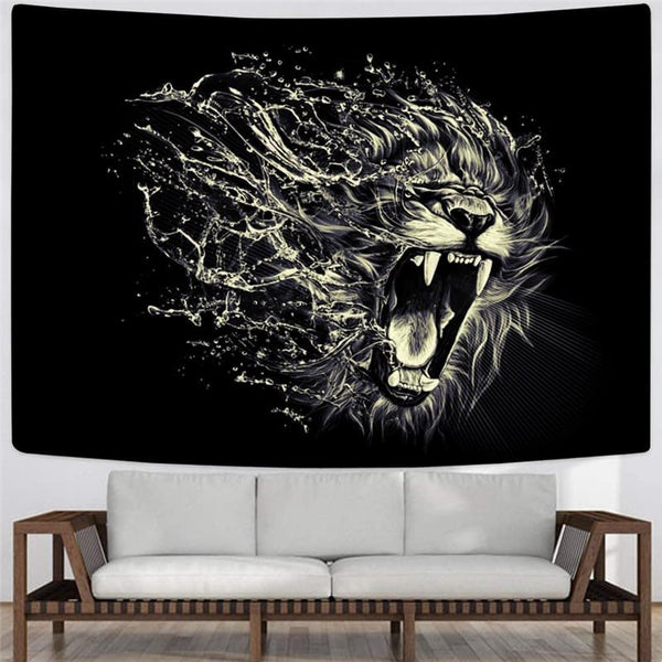 
Lion Tapestry Animal Home Tapestrys Anime Tapestries Abstract Rug Wall Harajuku Tenture Mandala
                