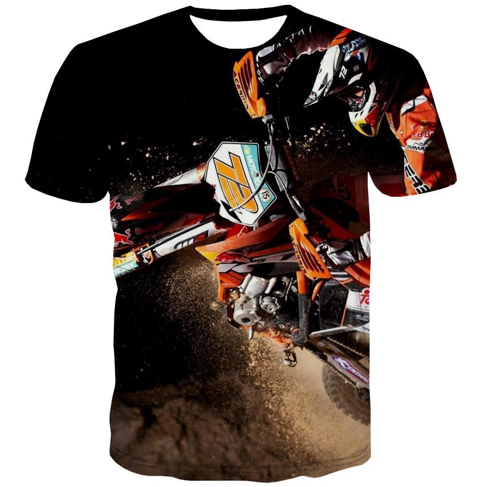 Motocross T-shirt Men motorcycle T shirts Funny Offroad T-shirts 3d Short Sleeve - KYKU