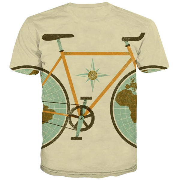 
Bicycle T shirts Men Metal Tshirts Novelty City T-shirts Graphic Psychedelic Tshirt Printed
                