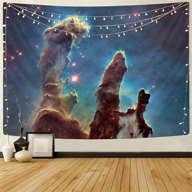 Galaxy Tapestry Space Wall Tapestry Universe Tenture Mandala Art Home Tapestrys Nebula Rug Wall
