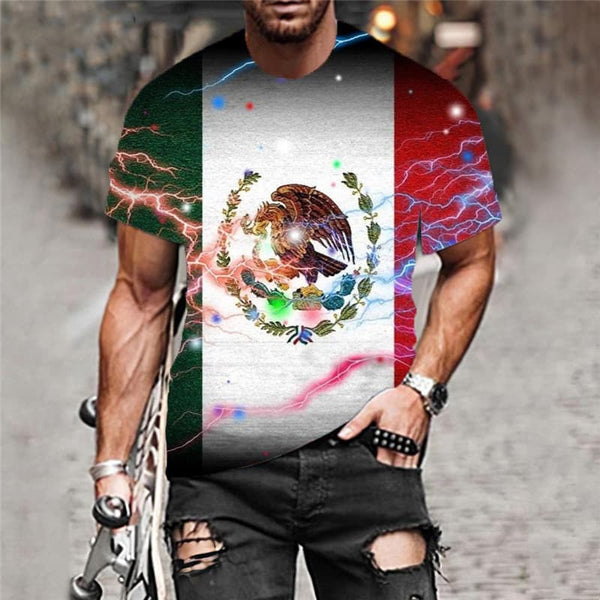 
Eagle T shirt Men Lightning Anime Clothes Mexico Tshirts Casual Galaxy Funny T shirts
                