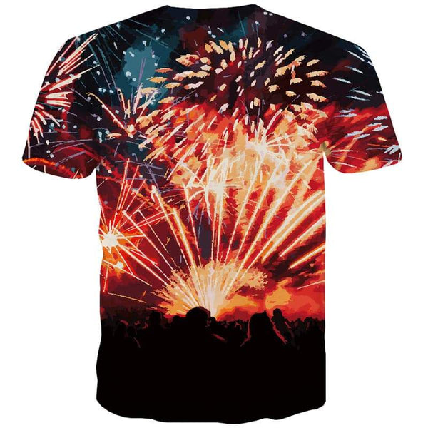 
Fireworks T-shirt Men Colorful T-shirts 3d Romantic T shirts Funny Art T-shirts Graphic Harajuku Tshirts Novelty - KYKU
                