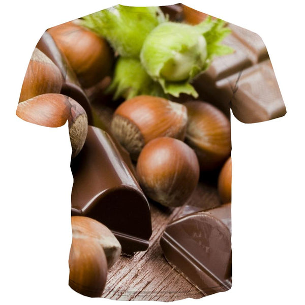 
Chocolate T-shirt Men Brown Tshirt Anime Delicious Tshirts Novelty Bitter Shirt Print
                