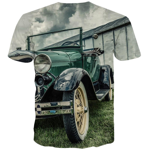 
Racing Car T-shirt Men Metal Tshirts Novelty City T-shirts Graphic Gray T-shirts 3d Retro Tshirts Casual
                