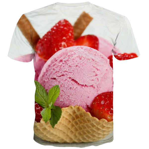 
Sweet T shirts Men Gourmet T-shirts Graphic Icecream Tshirts Novelty Colourful Shirt Print
                