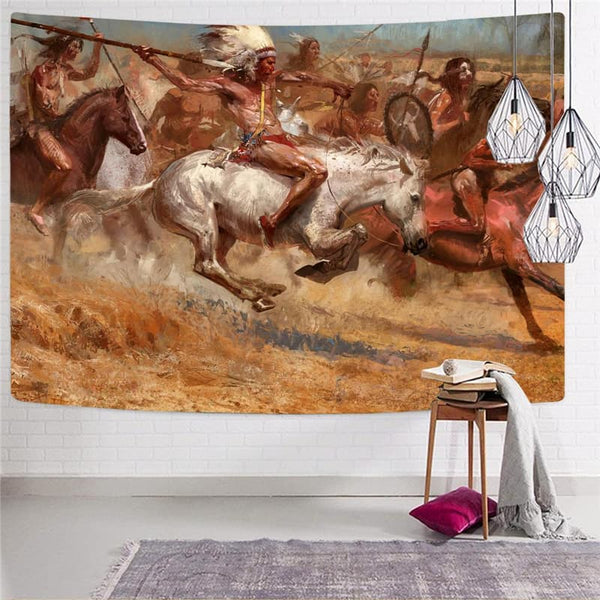 
Indios Tapiz Horse Tapestries Animal Tenture Mandala War Home Tapestrys Graffiti Wall Tapestry
                
