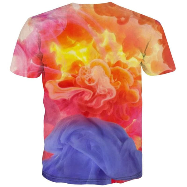 
Smoke T-shirt Men Colorful Anime Clothes Pigment Funny T shirts Retro Shirt Print
                