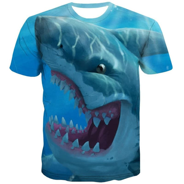 
Shark T shirt Men Ocean Tshirt Printed Animal T-shirts 3d Mens Clothing
                