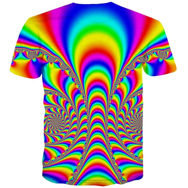 
Dizziness T shirt Men Colorful Shirt Print Rainbow Funny T shirts Gradient Anime Clothes
                