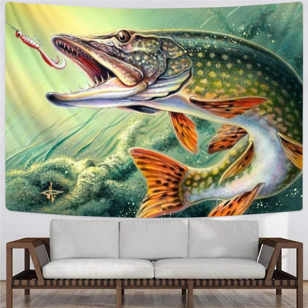
Fish Tapiz Animal Wall Tapestry Fishinger Rug Wall Art Tapestries Wall Hanging
                