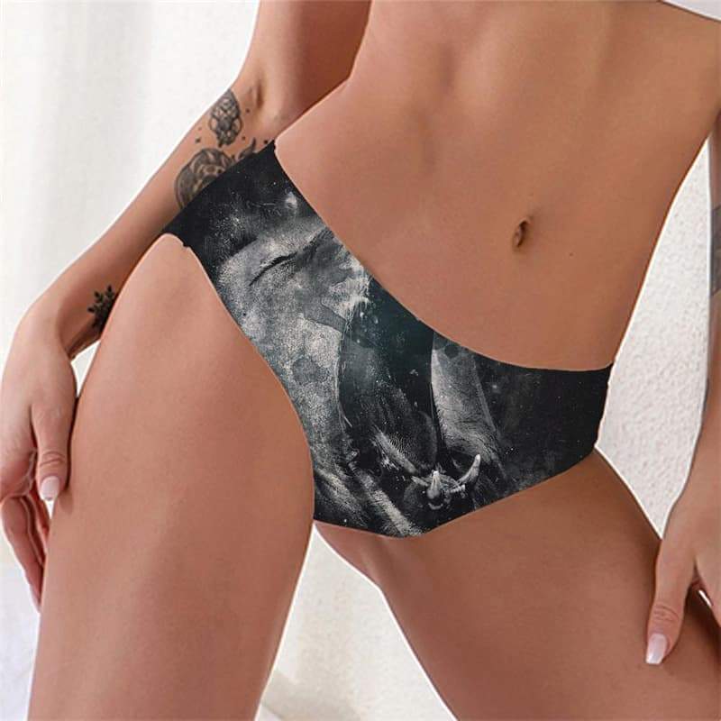 Lion Briefs Women Animal Pantys Anime Tanga Ferocious Sexy Street Seamless - KYKU