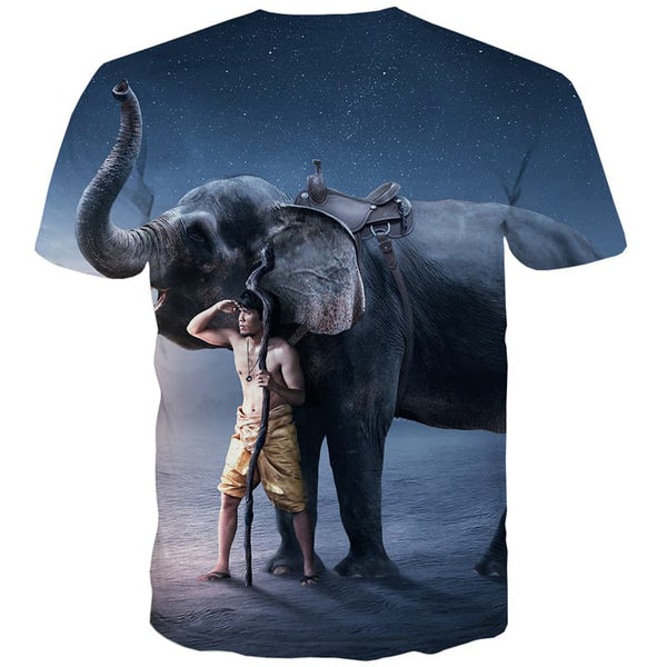 
Animal T-shirt Men Elephant Tshirts Novelty Galaxy T shirts Funny Harajuku Tshirt Printed - KYKU
                