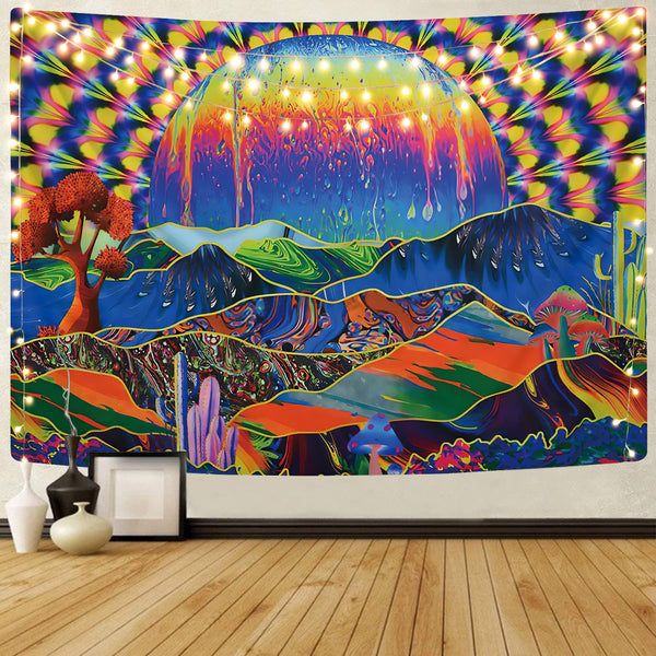 
Psychedelic Tapestry abstract Tapestries Sphere Home Tapestrys Colorful Rug Wall mountain Wall Tapestry Trippy Tenture Mandala
                