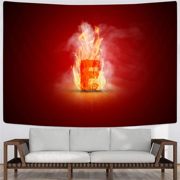 
Flame Tapiz Hip Hop Wall Tapestry Letter Rug Wall Decor Mandala Witchcraft New
                