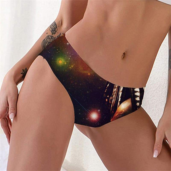 Indios Briefs Women Galaxy Seamless Space Underwear Universe Pantys - KYKU