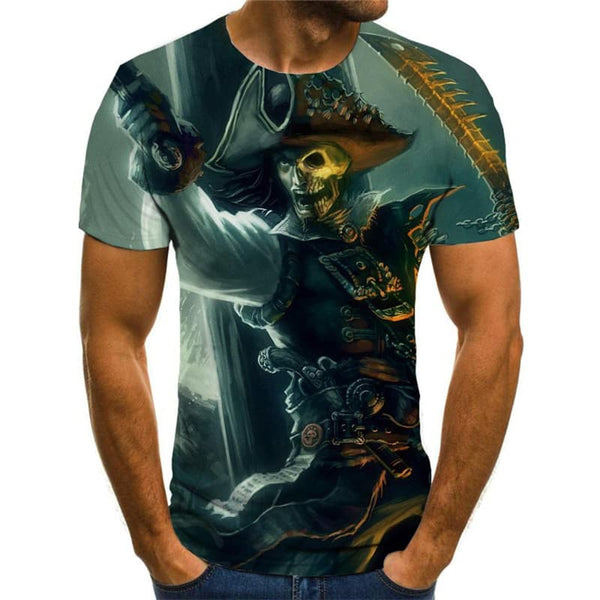 
Pirate T shirt Men Sail Tshirt Printed Skull Shirt Print War Tshirts Casual
                