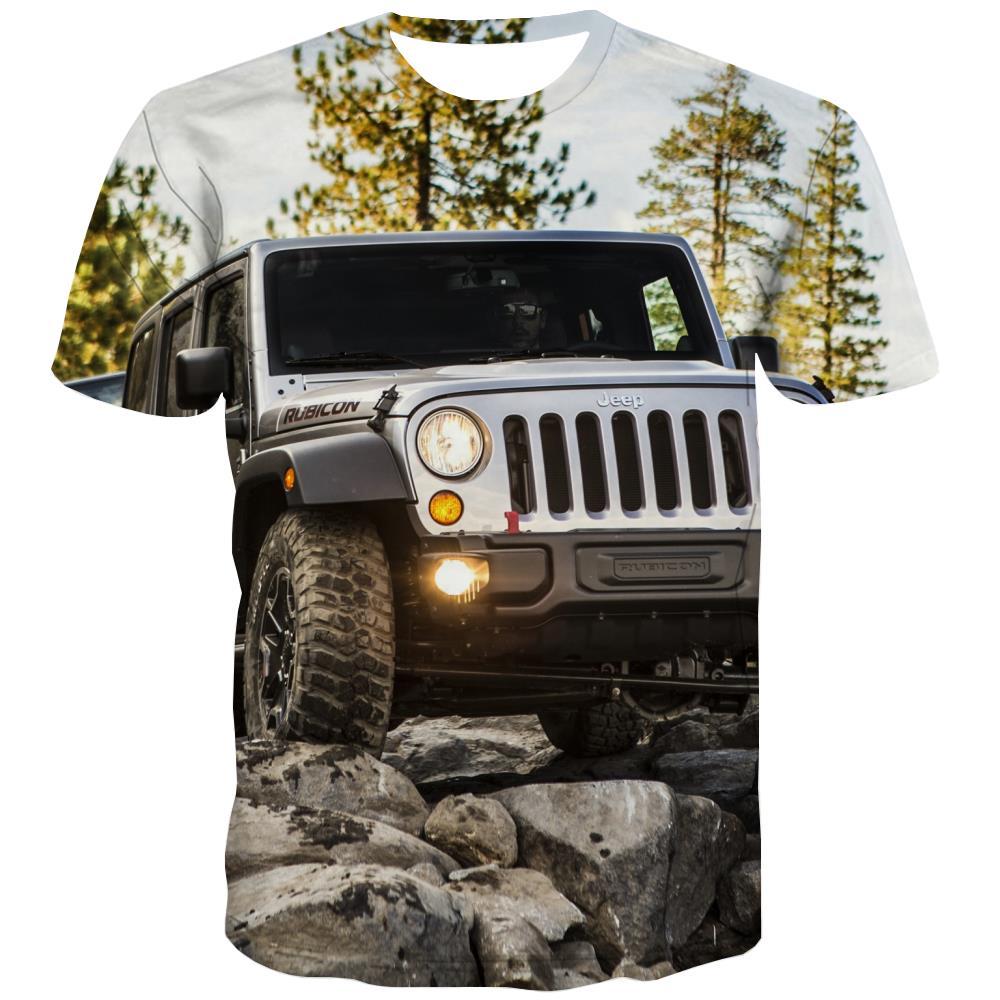 Jeep T shirts Men Offroad T-shirts Graphic car T-shirts 3d Short Sleeve - KYKU