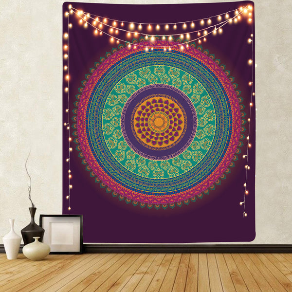 
Mandala Tapestry Psychedelic Wall Tapestry flower Home Tapestrys purple Rug Wall galaxy Tapestries
                