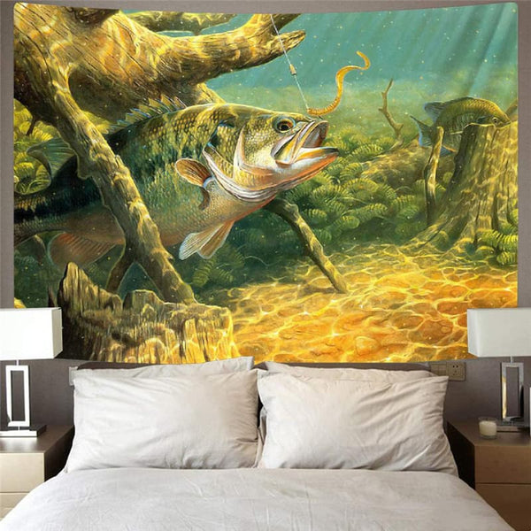 
Fish Tapestry Animal Tenture Mandala Ocean Rug Wall Fishing Tapestries Decor
                