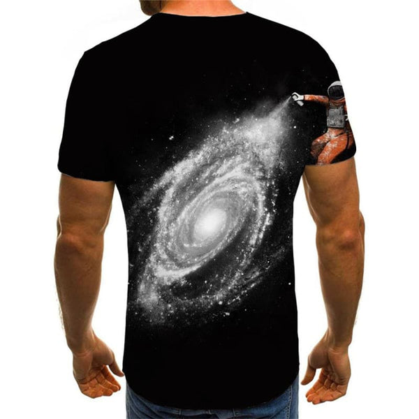 
Astronaut T shirt Men Galaxy Shirt Print Space Anime Clothes Black T-shirts 3d
                