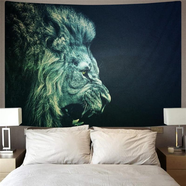 
Lion Tapestry Animal Wall Tapestry Anime Tenture Mandala Green Tapestries Ferocious Home Tapestrys
                