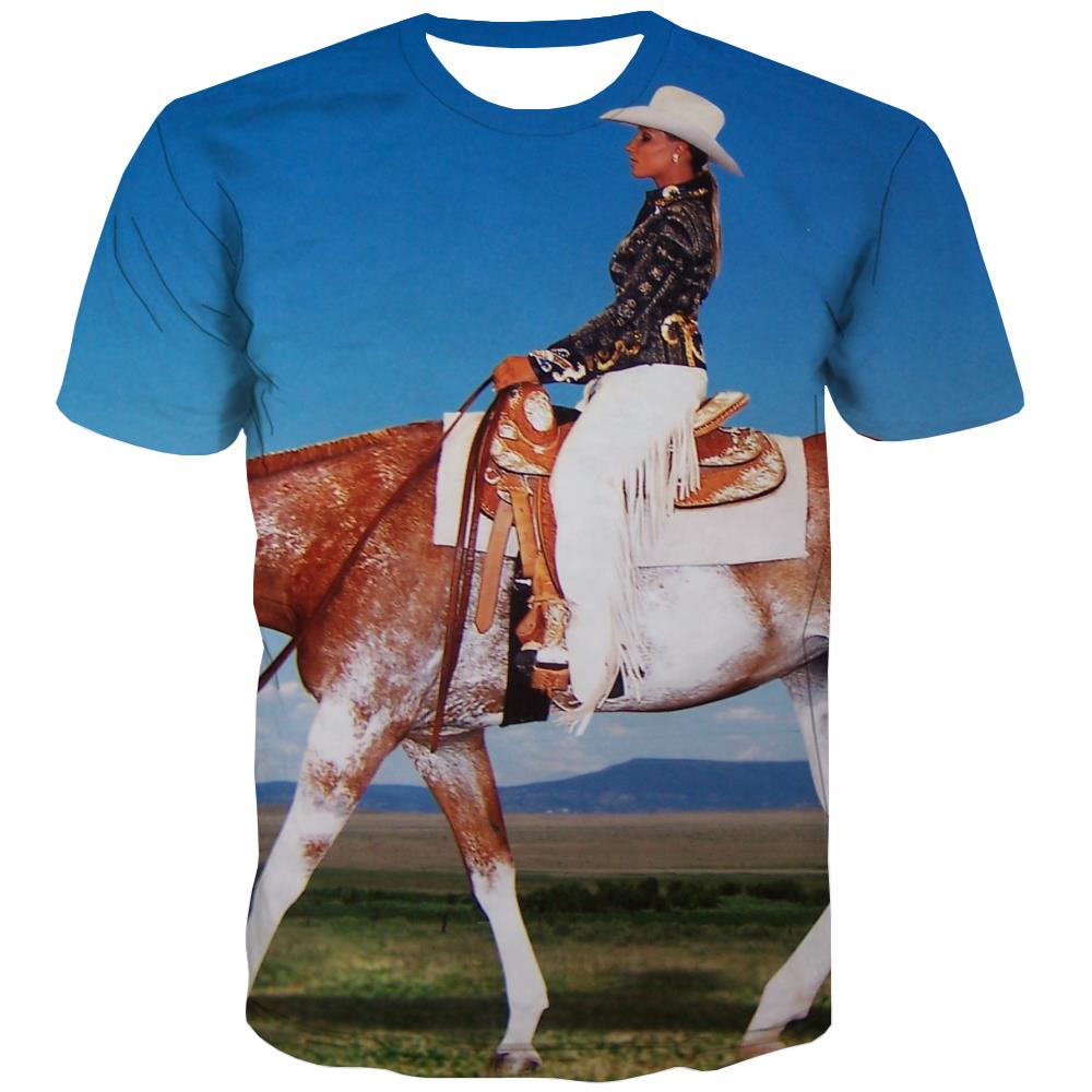 Borse T shirts Men Competition Tshirts Cool Raced Tshirt Printed Equestrian Tshirts Novelty