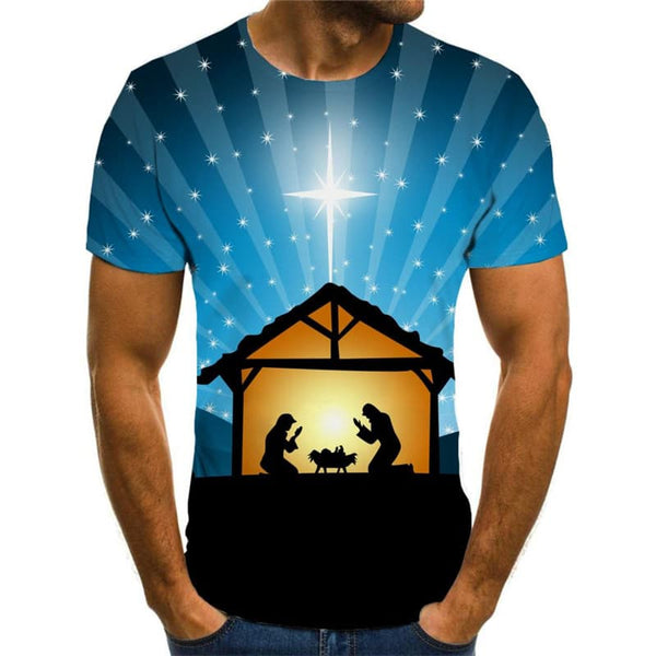 
Christian T-shirt Men Jesus Funny T shirts Animal Tshirts Casual Galaxy Tshirt Printed
                