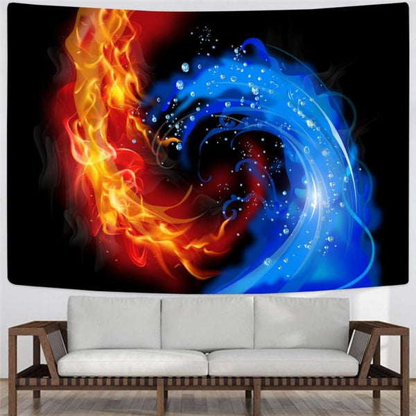 
Blue Flame Tapestry Red Flame Tenture Mandala Colorful Home Tapestrys
                