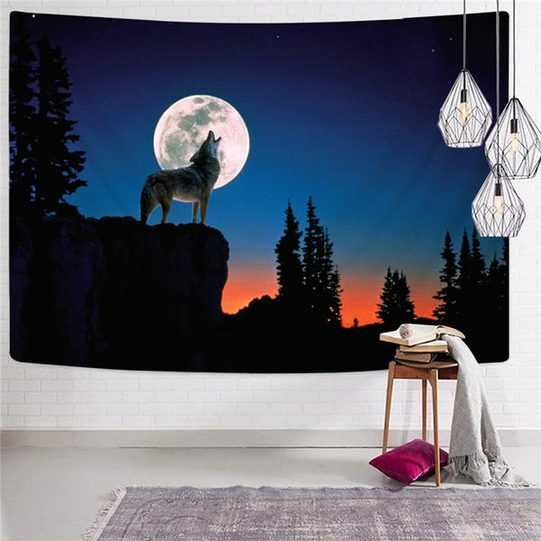 
Wolf Tapestry Animal Tapestries Anime Rug Wall Moon Home Tapestrys Tree Tenture Mandala
                