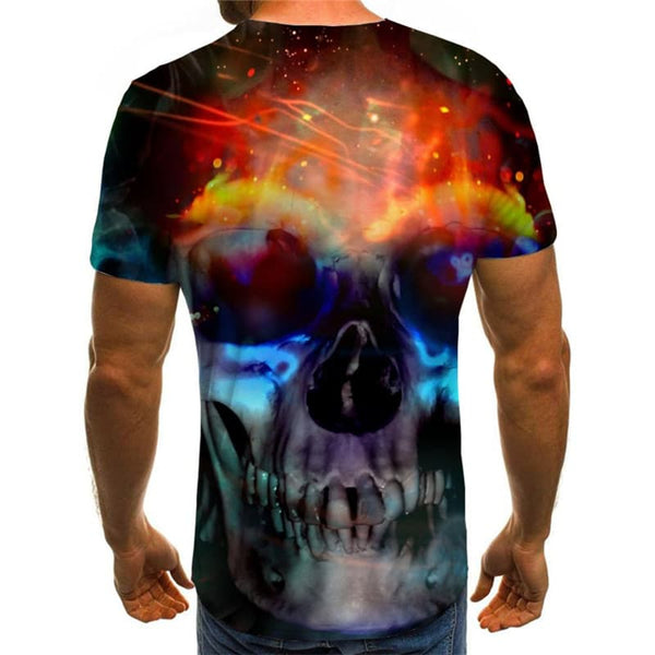 
Skull T shirt Men Flame Anime Clothes Party Shirt Print Hip Hop T-shirts 3d
                