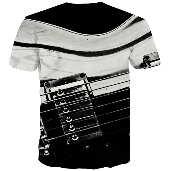 
Guitar T-shirt Men Music Tshirt Printed Wooden Shirt Print Metal Tshirts Casual
                