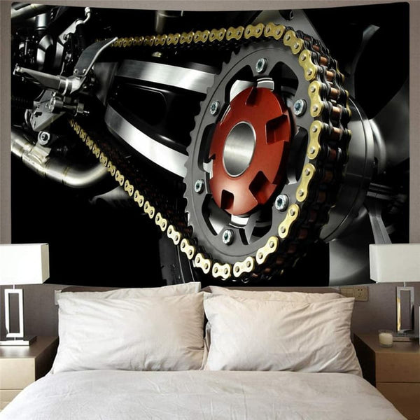 
Engine Tapestry Gear Tapestries Metal Rug Wall Decor Boho decor Witchcraft
                