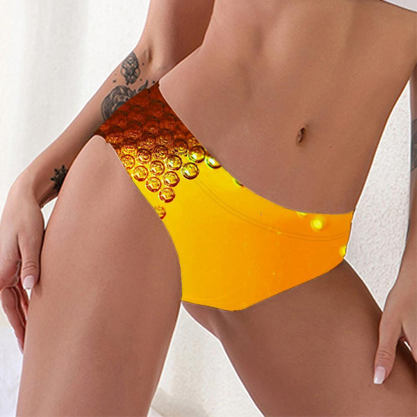 Geometric Panties Women Psychedelic Underwear Vortex Pantys Honeycomb Tanga Honey Seamless - KYKU