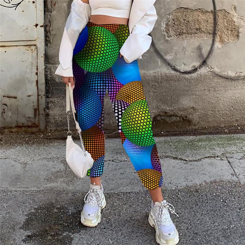 Colorful Trousers Women Psychedelic Jogger Pants Harajuku Casual Pant
