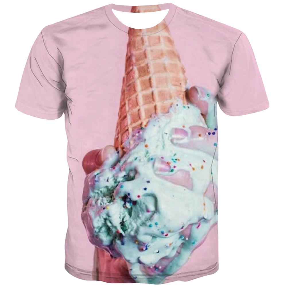 Sweet T-shirt Men Gourmet Tshirts Cool Icecream T shirts Funny Colourful Tshirts Novelty