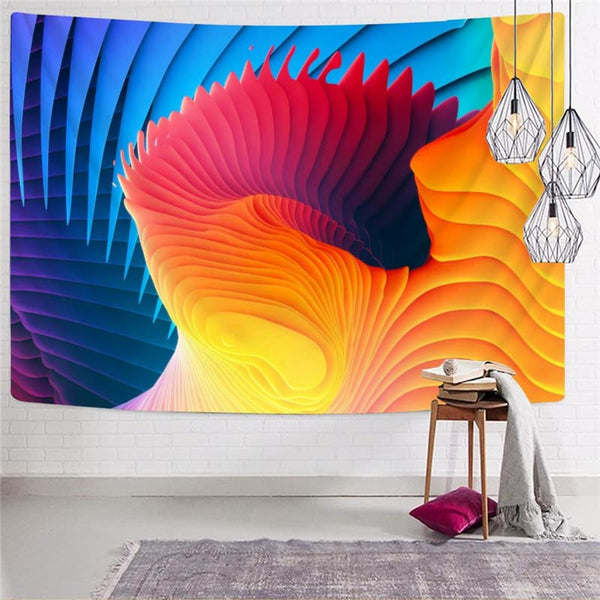 
Abstract Tapestry Psychedelic Tapestries Colorful Tenture Mandala Wall Hanging
                