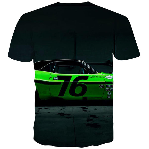 
Racing Car T-shirt Men Metal Tshirts Cool City Tshirt Printed Gray Tshirts Casual Retro T-shirts Graphic
                