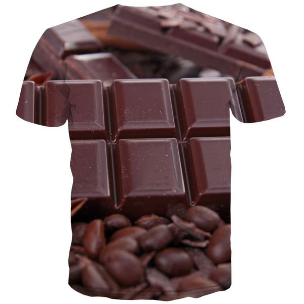 
Chocolate T-shirt Men Brown Tshirts Casual Delicious Tshirts Novelty Bitter T-shirts 3d
                
