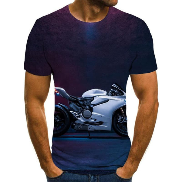 
Motorcycle T shirt Men Hip Hop Tshirts Casual Gothic Anime Clothes Rock Tshirt Printed
                
