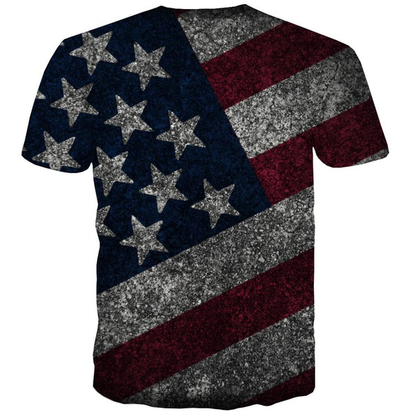 
USA T-shirt Men Flag T-shirts 3d Statue Tshirts Casual Country Tshirts Novelty
                