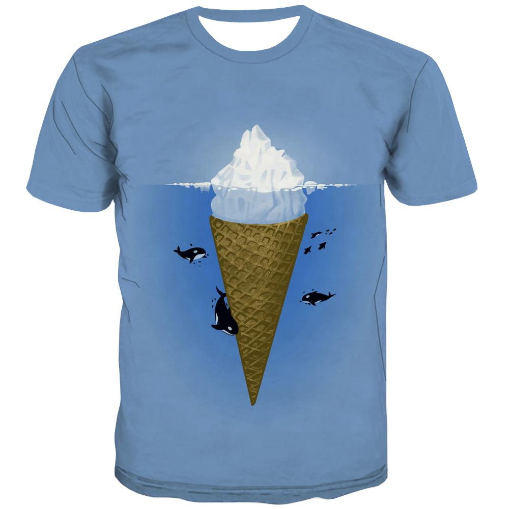 Sweet T-shirt Men Gourmet Tshirts Cool Icecream T-shirts Graphic Colourful Tshirts Casual